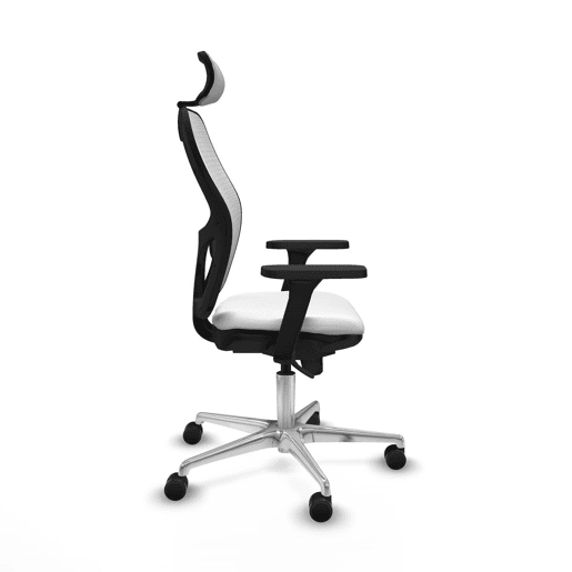 Cadeira de escritório com apoio para a cabeça Piqueras y Crespo 3D086N2 Branco