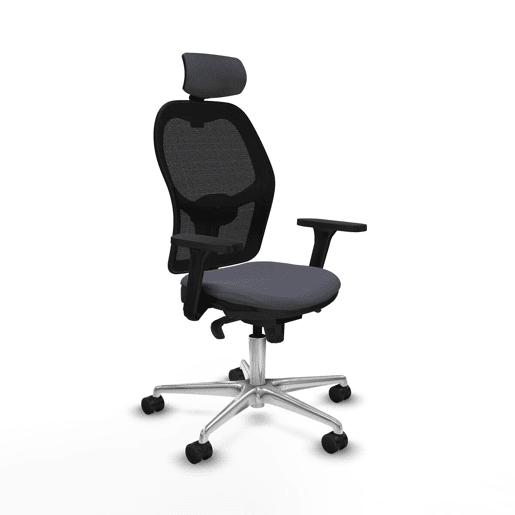 Cadeira de escritório com apoio para a cabeça Jorquera Piqueras y Crespo 3D086N2 Cinzento escuro