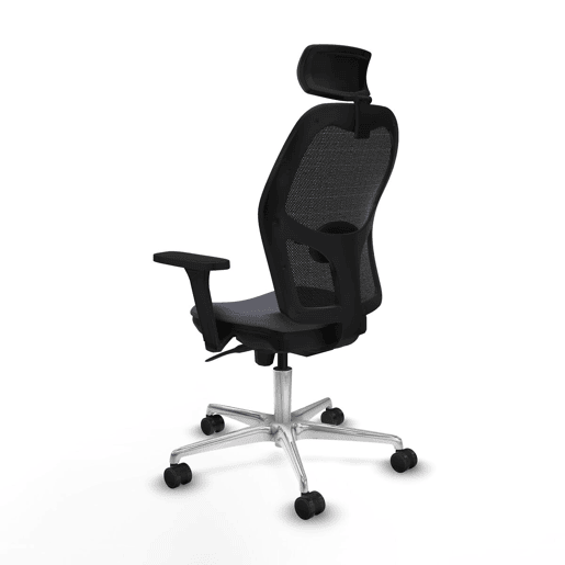 Cadeira de escritório com apoio para a cabeça Jorquera Piqueras y Crespo 3D086N2 Cinzento escuro