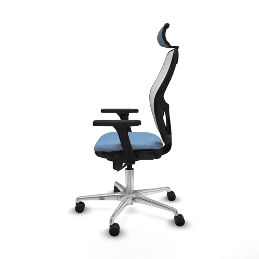 Cadeira de escritório com apoio para a cabeça Piqueras y Crespo 3D086N2 Azul celeste