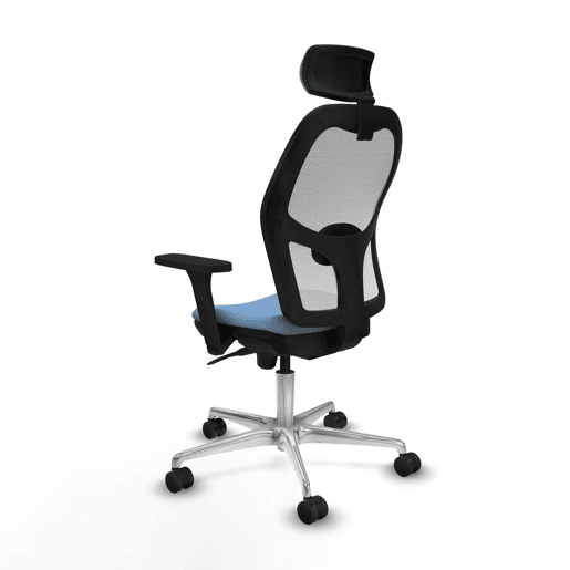 Cadeira de escritório com apoio para a cabeça Piqueras y Crespo 3D086N2 Azul celeste