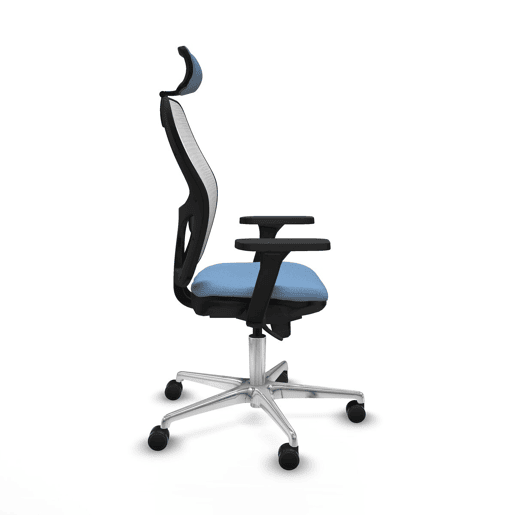 Cadeira de escritório com apoio para a cabeça Piqueras y Crespo 3D086N2 Azul celeste