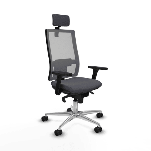 Cadeira de Escritório Piqueras y Crespo 3D086N2 Cinzento escuro