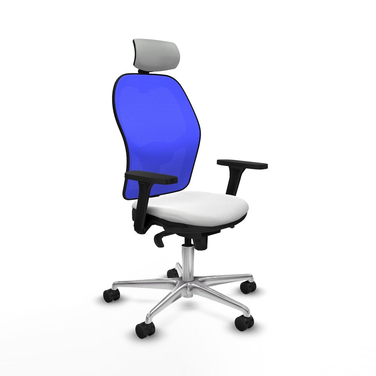 Silla de oficina piqueras y crespo 3d086n2 blanco