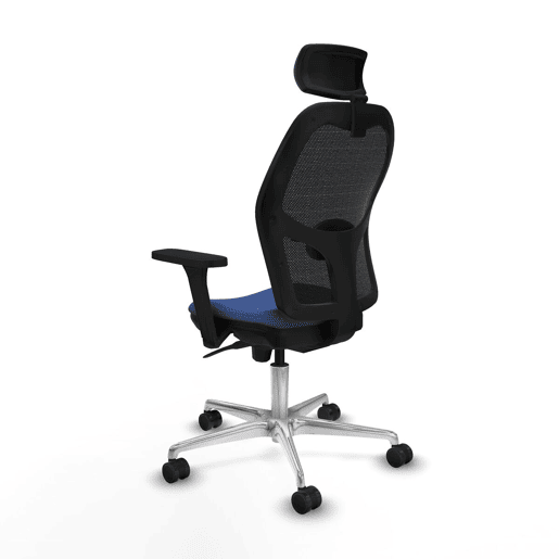 Cadeira de escritório com apoio para a cabeça Jorquera Piqueras y Crespo 3D086N2 Azul Marinho