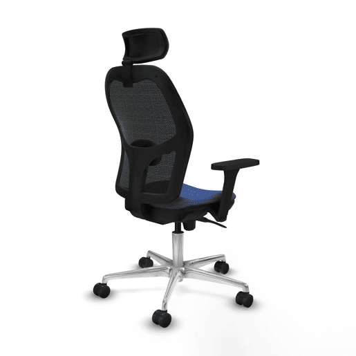 Cadeira de escritório com apoio para a cabeça Jorquera Piqueras y Crespo 3D086N2 Azul Marinho