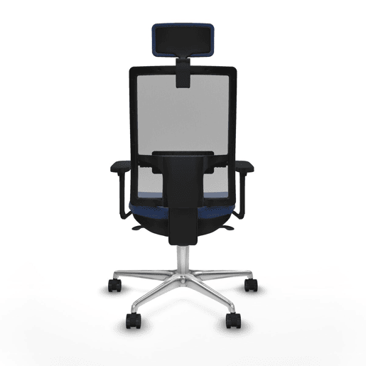 Cadeira de escritório com apoio para a cabeça Horna Piqueras y Crespo 3D086N2 Azul Marinho