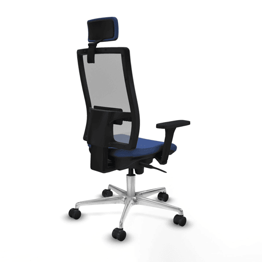 Cadeira de escritório com apoio para a cabeça Horna Piqueras y Crespo 3D086N2 Azul Marinho