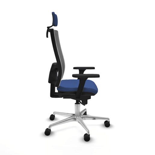 Cadeira de escritório com apoio para a cabeça Horna Piqueras y Crespo 3D086N2 Azul Marinho