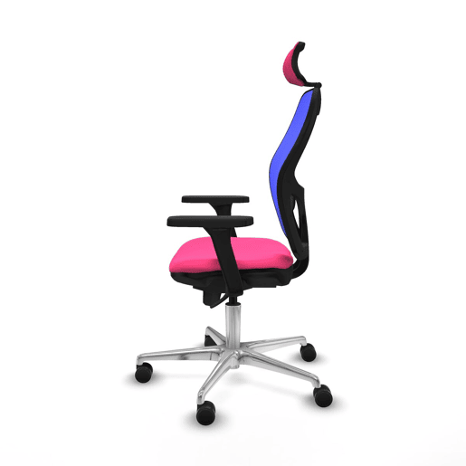 Cadeira de escritório com apoio para a cabeça Jorquera Piqueras y Crespo 3D086N2 Cor de Rosa