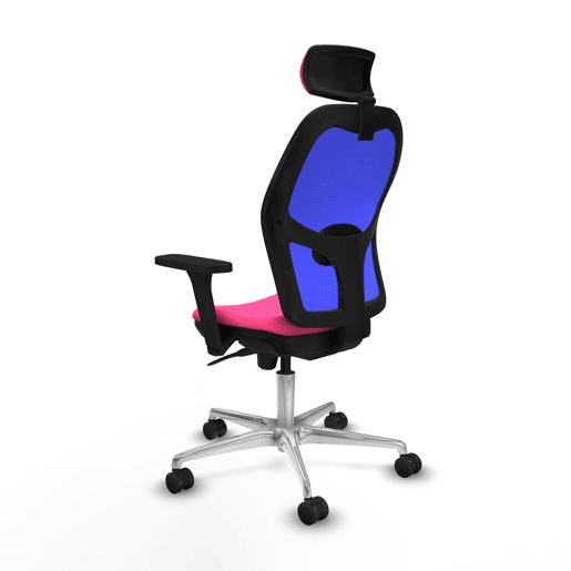 Cadeira de escritório com apoio para a cabeça Jorquera Piqueras y Crespo 3D086N2 Cor de Rosa