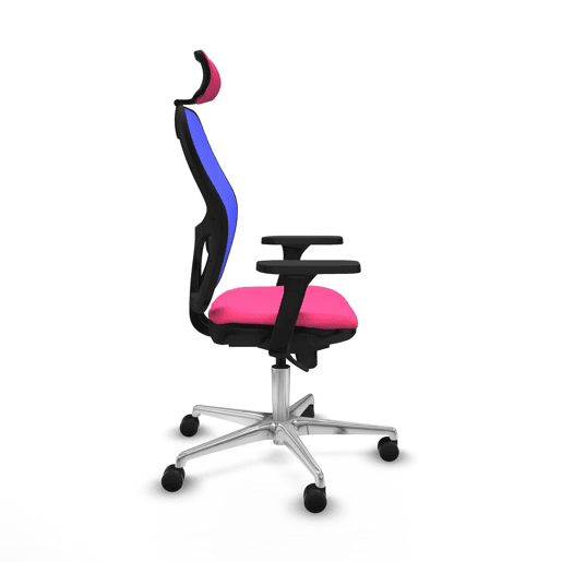 Cadeira de escritório com apoio para a cabeça Jorquera Piqueras y Crespo 3D086N2 Cor de Rosa
