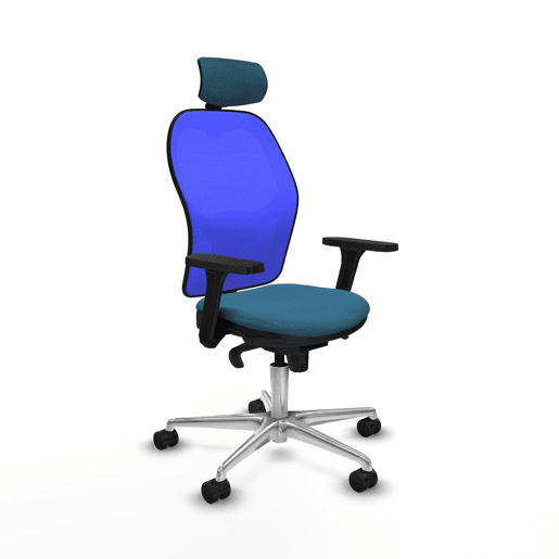 Cadeira de Escritório Piqueras y Crespo 3D086N2 Azul Verde petróleo