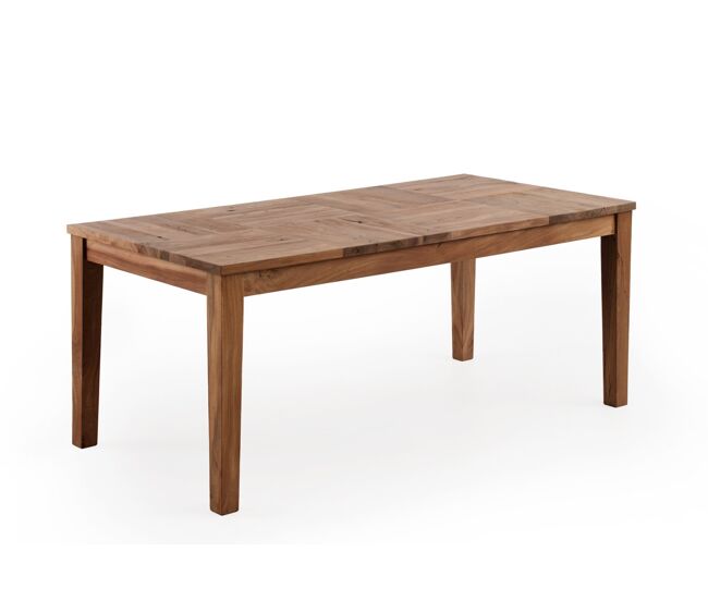 Mesa de madera maciza de acacia reciclada 180x90 cm