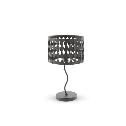 Candeeiro de mesa em contraplacado preto