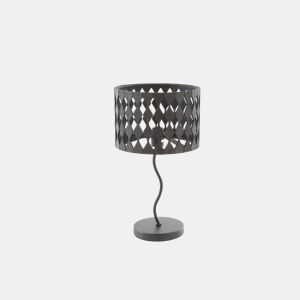 Candeeiro de mesa em contraplacado preto