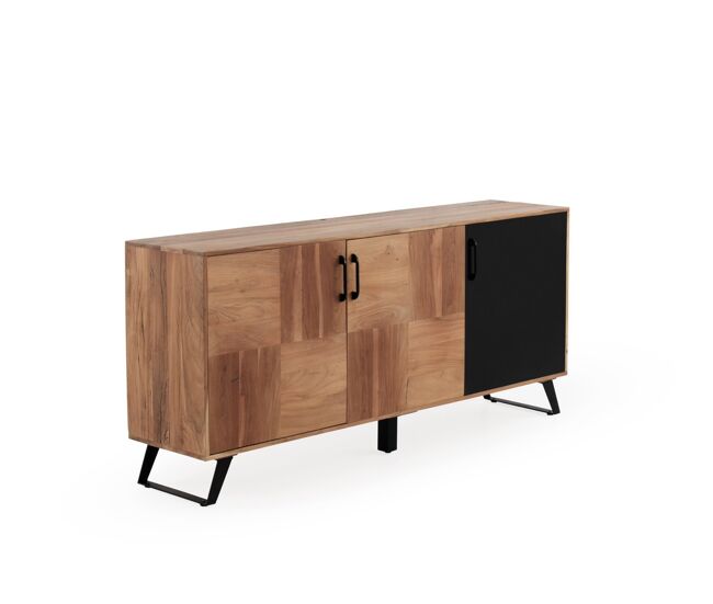 Aparador de madera maciza de acacia reciclada