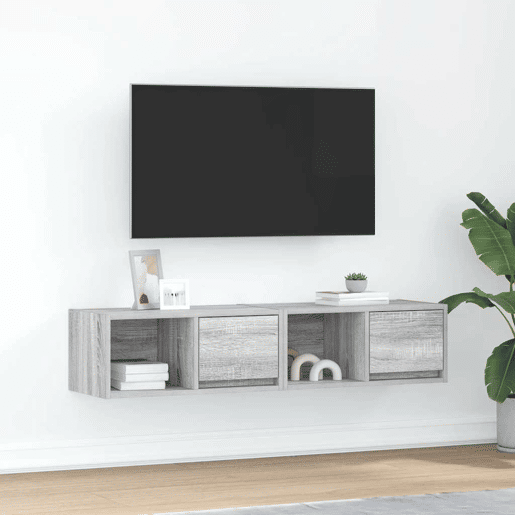 Móveis TV - Armários de TV 2 pcs 60x31x25,5 cm derivados madeira cinzento sonoma