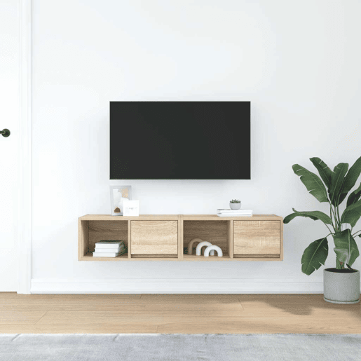 móveis de TV - Armários TV 2pcs 60x31x25,5cm deriv. madeira carvalho sonoma
