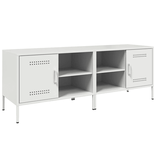 móveis de TV - Armários TV 2 pcs 68x39x50,5 cm aço branco