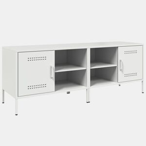 móveis de TV - Armários TV 2 pcs 68x39x50,5 cm aço branco