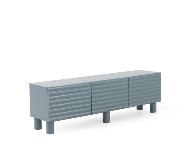Mueble TV con relieve ondulado en las puertas 180