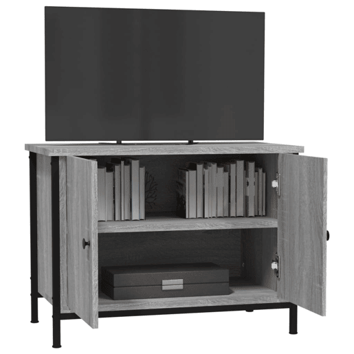 Móvel para TV - Móvel de TV - Armário de TV c portas 60x35x45 cm deriv. madeira cinza sonoma