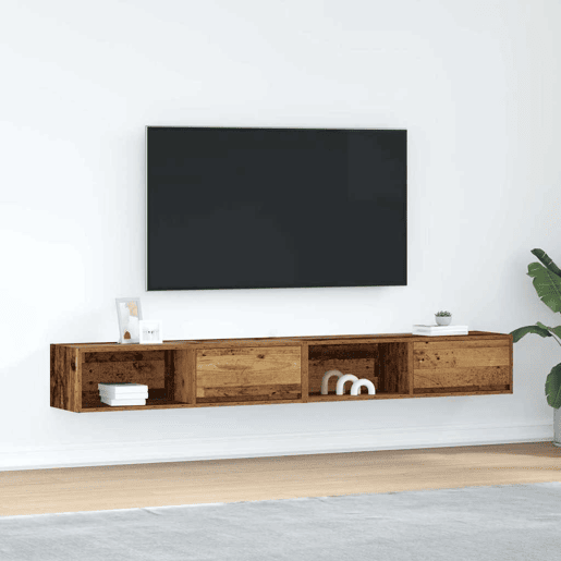 móveis de TV - Armários TV 2pcs 100x31x25,5cm deriv. madeira madeira velha
