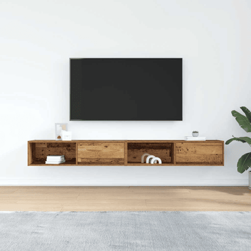 móveis de TV - Armários TV 2pcs 100x31x25,5cm deriv. madeira madeira velha
