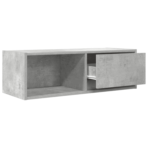 móveis de TV - Armários TV 2pcs 80x31x25,5cm madeira processada cinza cimento