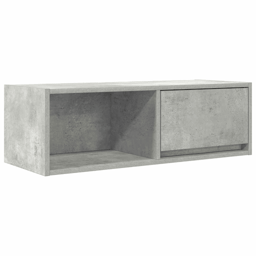 móveis de TV - Armários TV 2pcs 80x31x25,5cm madeira processada cinza cimento