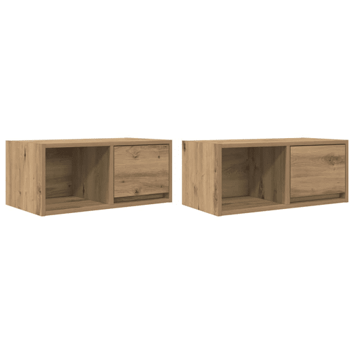 Móveis TV - Armários de TV 2 pcs 60x31x25,5 cm deriv. madeira carvalho artisiano