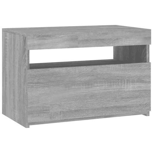 Móvel de TV - Modulo de TV - Armário de TV com luzes LED 60x35x40 cm sonoma cinza