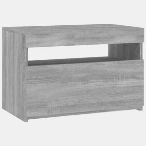Móvel de TV - Modulo de TV - Armário de TV com luzes LED 60x35x40 cm sonoma cinza