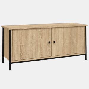 Móvel TV - Modulo de TV - Armário de TV c portas 102x35x45cm deriv. madeira carvalho sonoma