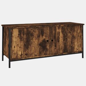 Móvel TV - Modulo de TV - Armário de TV c portas 102x35x45 cm deriv. madeira carvalho fumado