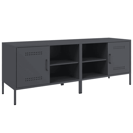 móveis de TV - Armários TV 2 pcs 68x39x50,5 cm aço antracite