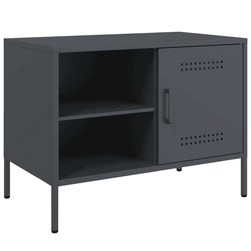 móveis de TV - Armários TV 2 pcs 68x39x50,5 cm aço antracite