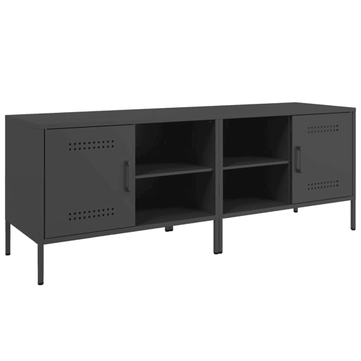 móveis de TV - Armários TV 2 pcs 68x39x50,5 cm aço preto