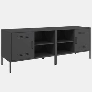 móveis de TV - Armários TV 2 pcs 68x39x50,5 cm aço preto