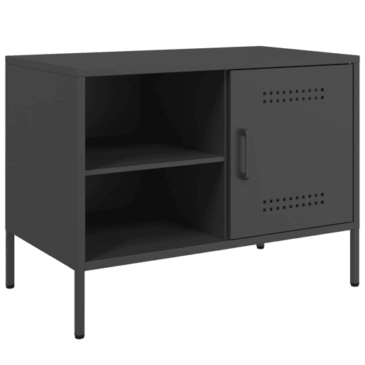 móveis de TV - Armários TV 2 pcs 68x39x50,5 cm aço preto
