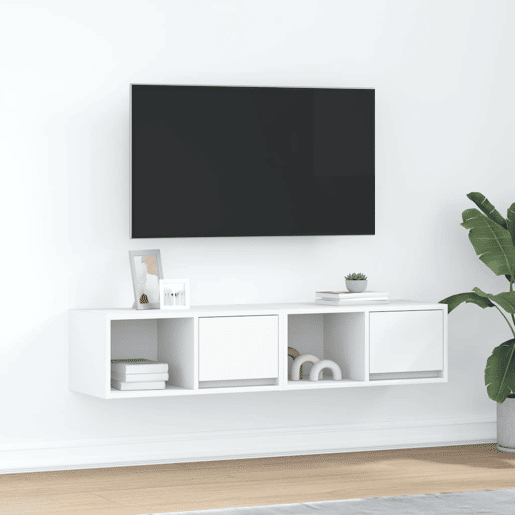 móveis de TV - Armários TV 2 pcs 60x31x25,5 cm deriv. madeira branco