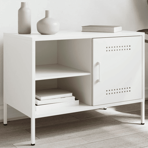 Móvel de TV - Modulo de TV - Armário de TV 68x39x50,5 cm aço branco