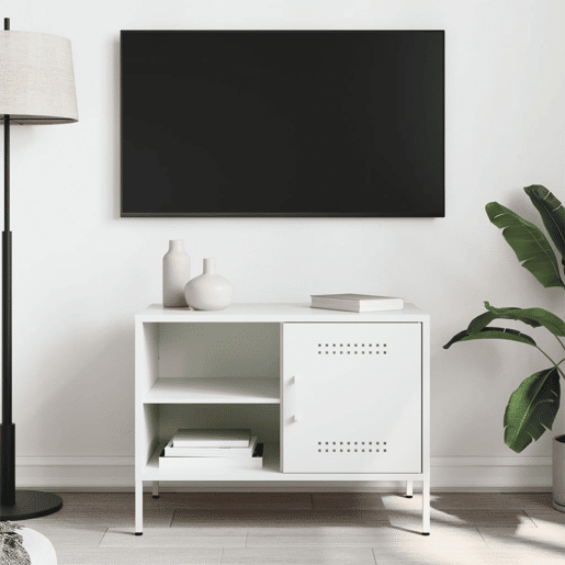 Móvel de TV - Modulo de TV - Armário de TV 68x39x50,5 cm aço branco