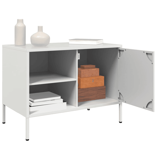 Móvel de TV - Modulo de TV - Armário de TV 68x39x50,5 cm aço branco