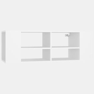Armário de parede para TV - Módulos de TV 102x35x35 cm derivados madeira branco