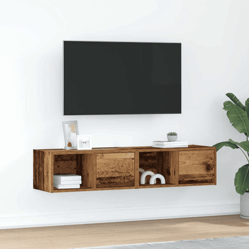 Móveis TV - Armários de TV 2 peças madeira velha 60x31x25,5cm madeira trabalhada