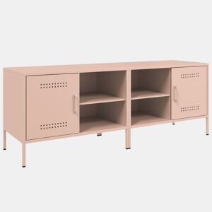 móveis de TV - Armários TV 2 pcs 68x39x50,5 cm aço rosa