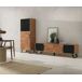 Estante con 2 puertas de madera maciza de acacia reciclada Estante con 2 puertas de madera maciza de acacia reciclada Madera