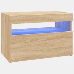 Móvel de TV - Modulo de TV - Armário de TV com luzes LED 60x35x40 cm carvalho sonoma